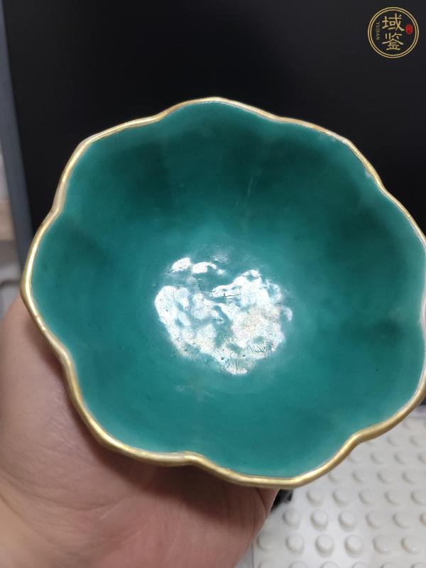 古玩陶瓷同治細(xì)路粉彩花口碗真品鑒賞圖