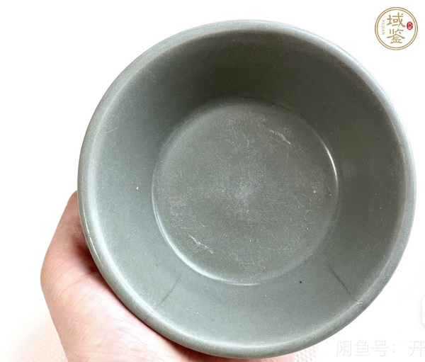 古玩陶瓷龍泉青瓷直壁洗真品鑒賞圖