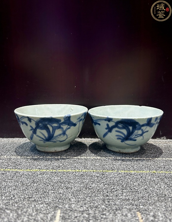 古玩陶瓷青花花卉紋茶碗拍賣，當前價格900元