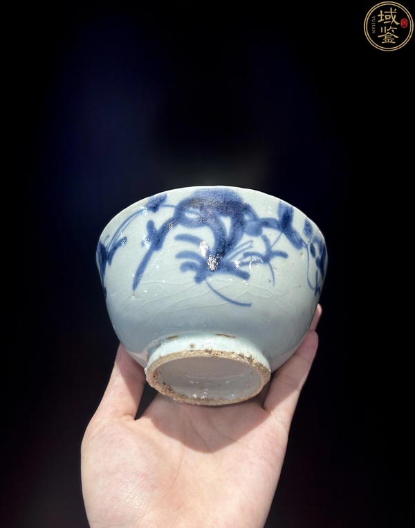 古玩陶瓷青花花卉紋茶碗拍賣，當前價格900元