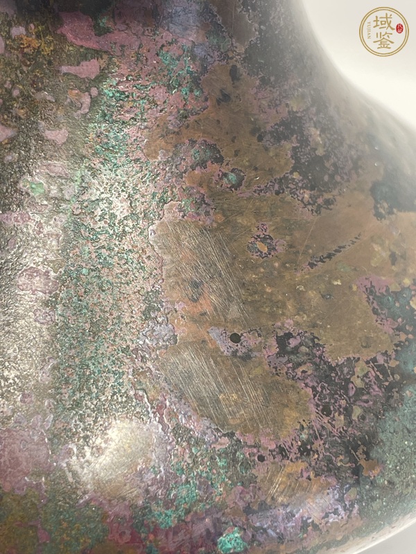 古玩銅器盤口銅瓶真品鑒賞圖