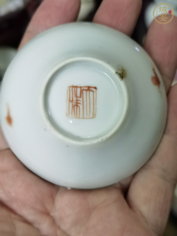 古玩陶瓷粉彩盤真品鑒賞圖