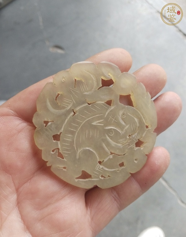 古玩玉器老岫玉掛件真品鑒賞圖