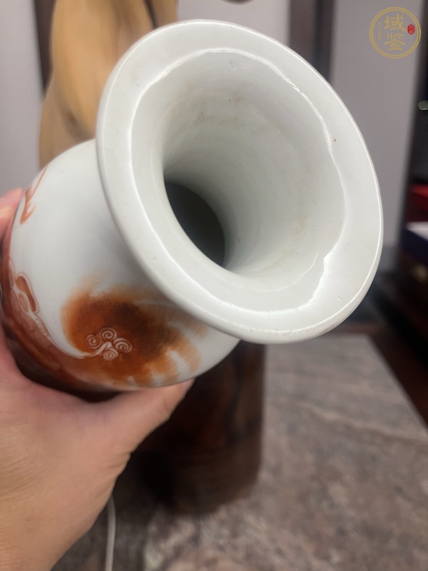 古玩陶瓷獅紋瓶真品鑒賞圖