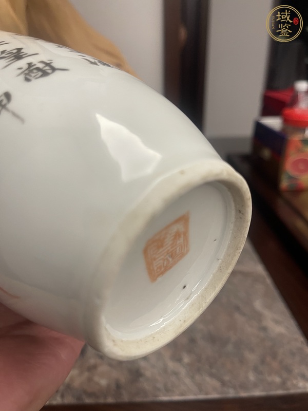 古玩陶瓷獅紋瓶真品鑒賞圖