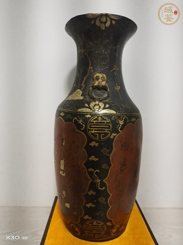 古玩清末民國(guó)人物瓶真品鑒賞圖