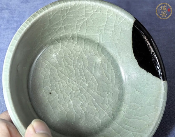 古玩陶瓷龍泉青瓷直壁洗真品鑒賞圖