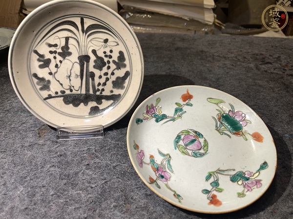 古玩晚清青花瓷盤真品鑒賞圖
