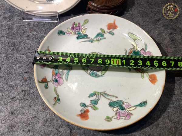 古玩陶瓷晚清青花瓷盤真品鑒賞圖