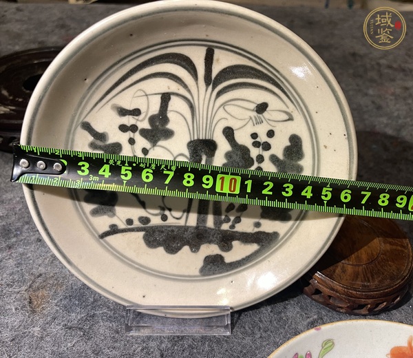 古玩陶瓷晚清青花瓷盤真品鑒賞圖