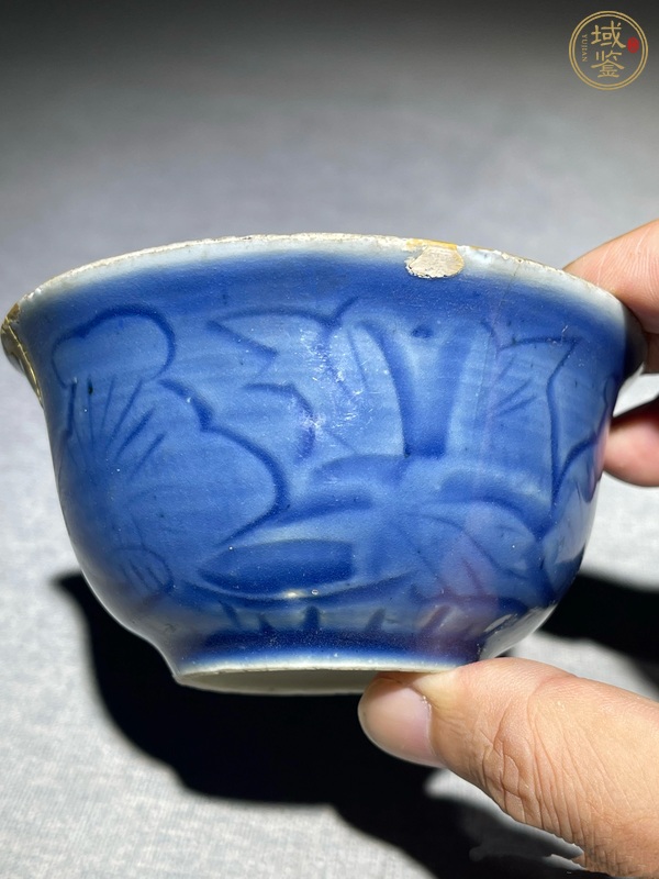 古玩陶瓷藍釉杯真品鑒賞圖