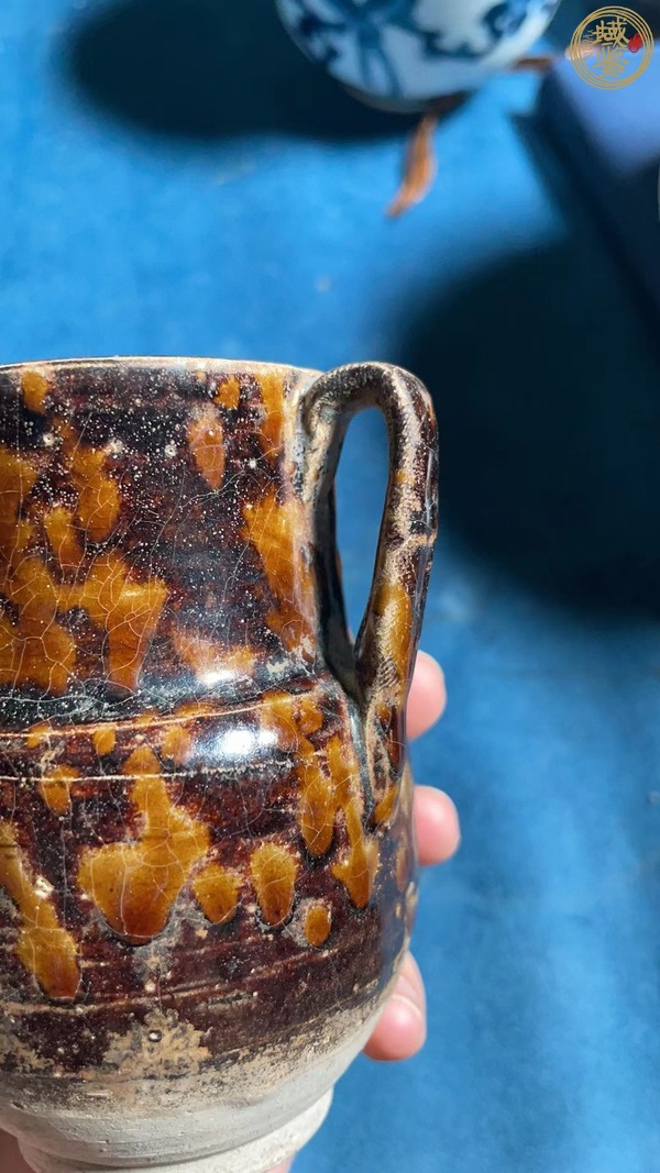 古玩陶瓷玳瑁釉執(zhí)壺真品鑒賞圖