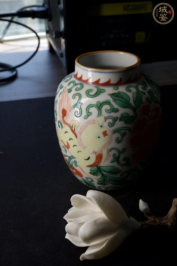 古玩青花五彩罐真品鑒賞圖