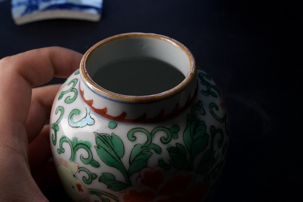 古玩陶瓷青花五彩罐拍賣，當前價格8900元