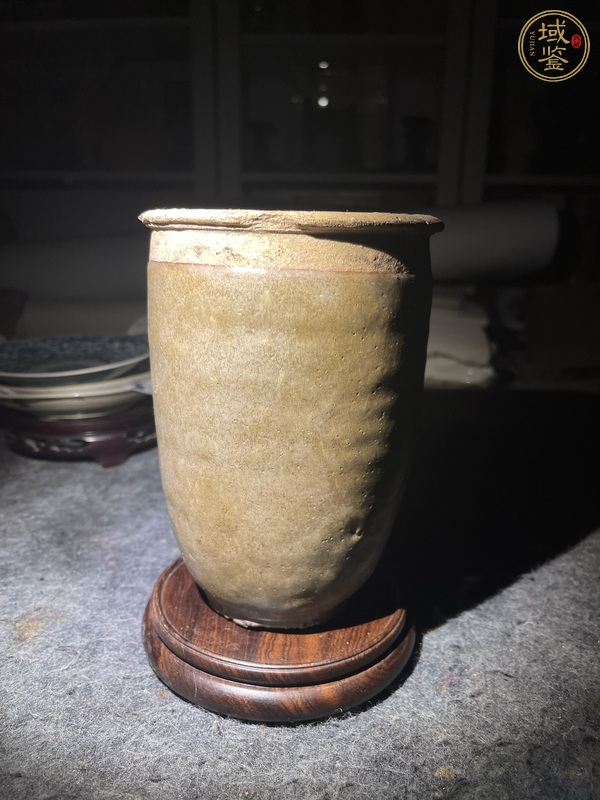 古玩陶瓷茶葉末釉罐真品鑒賞圖
