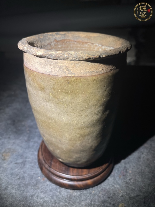 古玩陶瓷茶葉末釉罐真品鑒賞圖