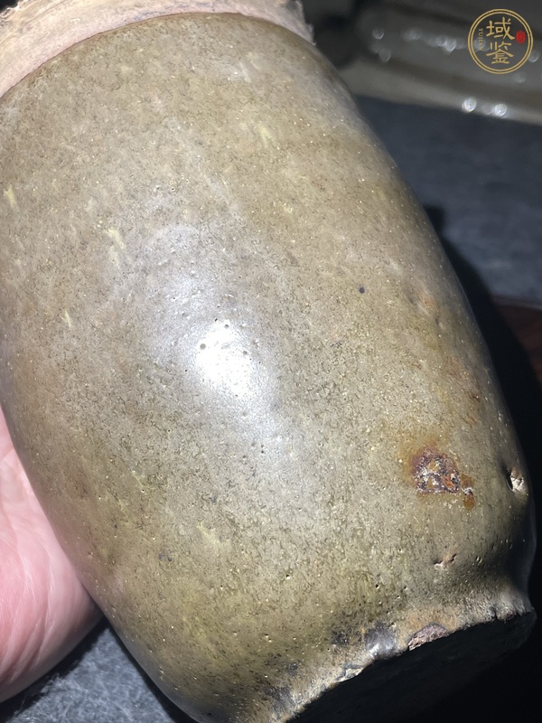古玩陶瓷茶葉末釉罐真品鑒賞圖