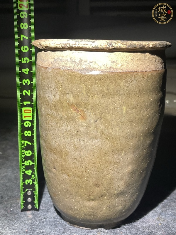 古玩陶瓷茶葉末釉罐真品鑒賞圖