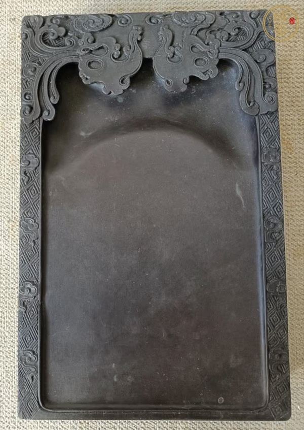 古玩雜項龍紋硯真品鑒賞圖