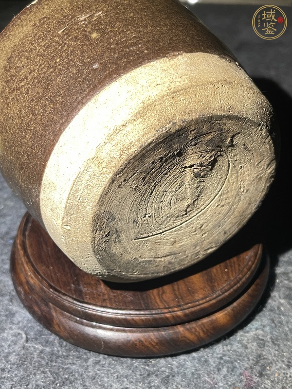 古玩陶瓷茶葉末釉罐真品鑒賞圖