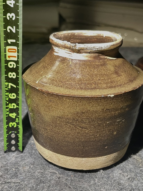古玩陶瓷茶葉末釉罐拍賣，當(dāng)前價格260元
