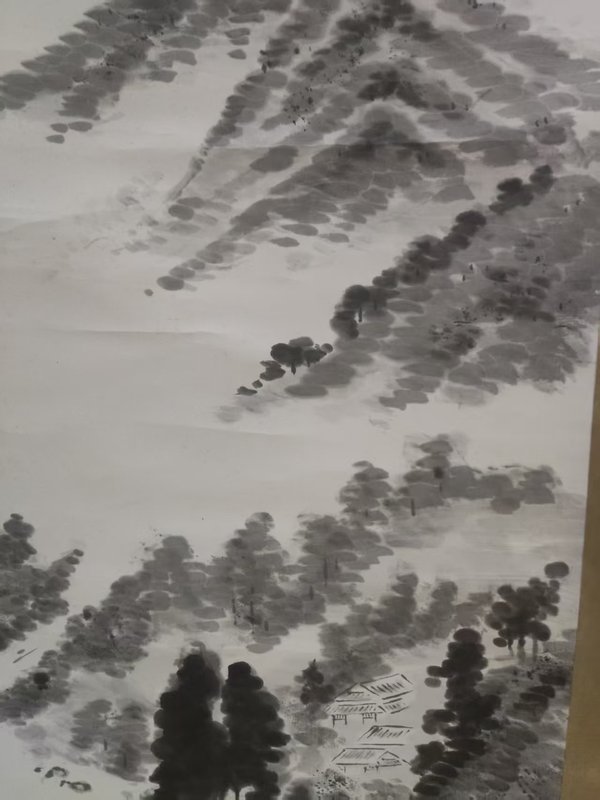 古玩字畫晚清民國山水拍賣，當前價格10元