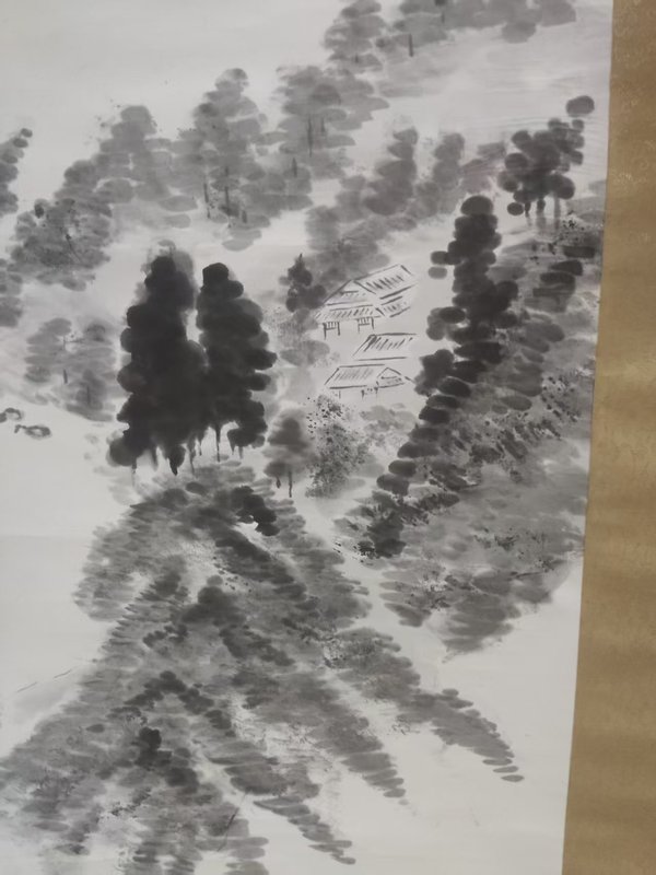 古玩字畫晚清民國山水拍賣，當前價格10元