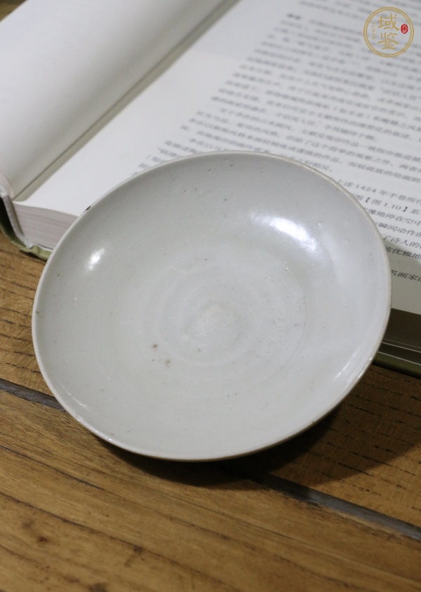 古玩陶瓷青白釉斂口洗盤真品鑒賞圖
