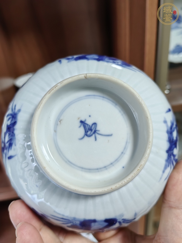 古玩陶瓷青花四季花卉碗真品鑒賞圖