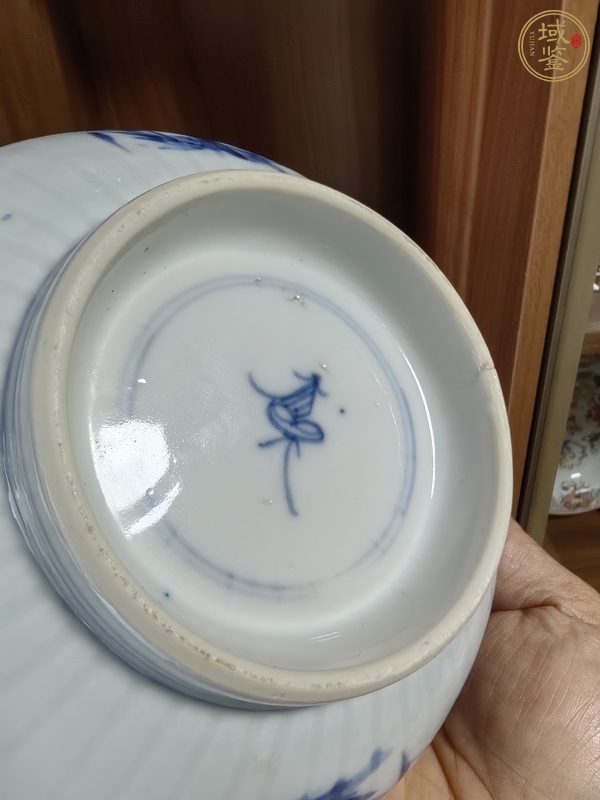 古玩陶瓷青花四季花卉碗真品鑒賞圖