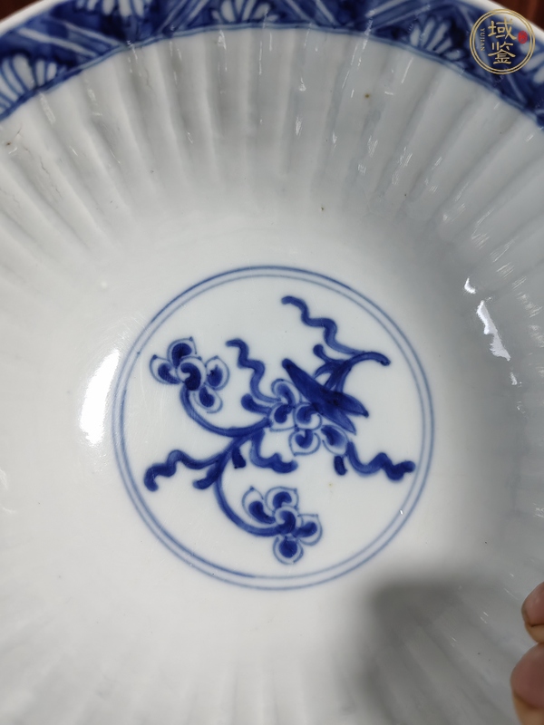 古玩陶瓷青花四季花卉碗真品鑒賞圖