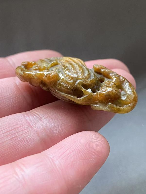 古玩玉器（粉絲福利）幾十年翡翠雕“多子多?！睊旒馁u，當前價格468元