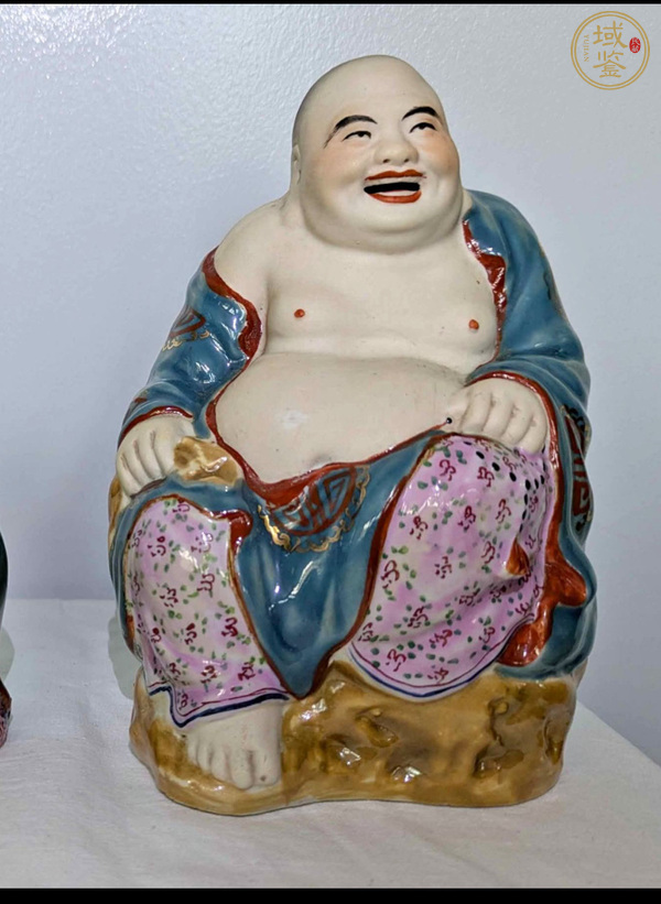 古玩陶瓷粉彩人物瓷塑像真品鑒賞圖