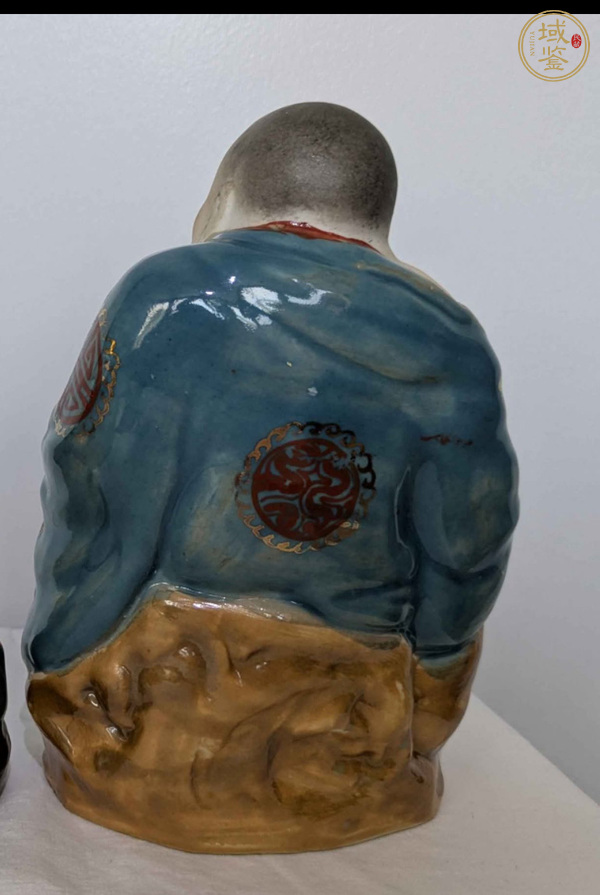 古玩陶瓷粉彩人物瓷塑像真品鑒賞圖