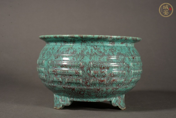 古玩爐鈞釉香爐真品鑒賞圖