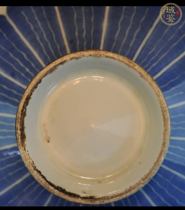 古玩陶瓷青花雞心碗真品鑒賞圖