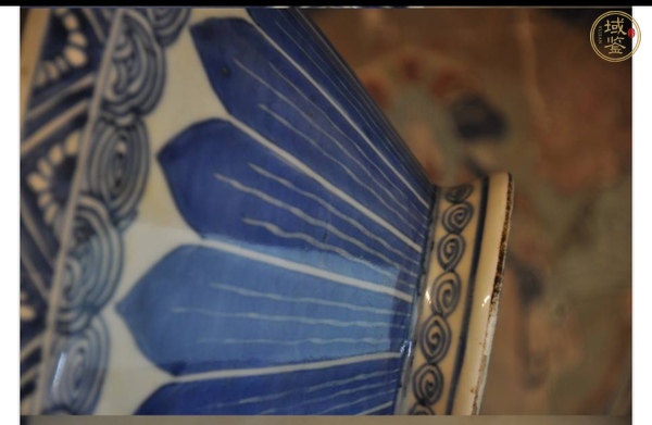 古玩陶瓷青花雞心碗真品鑒賞圖