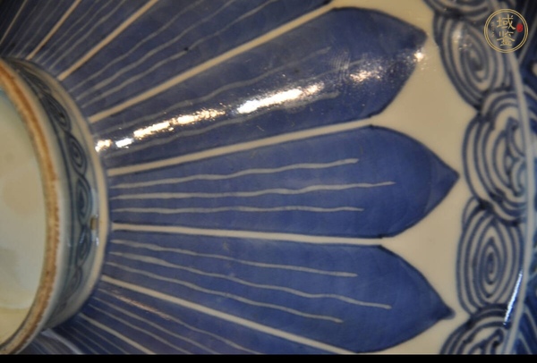 古玩陶瓷青花雞心碗真品鑒賞圖