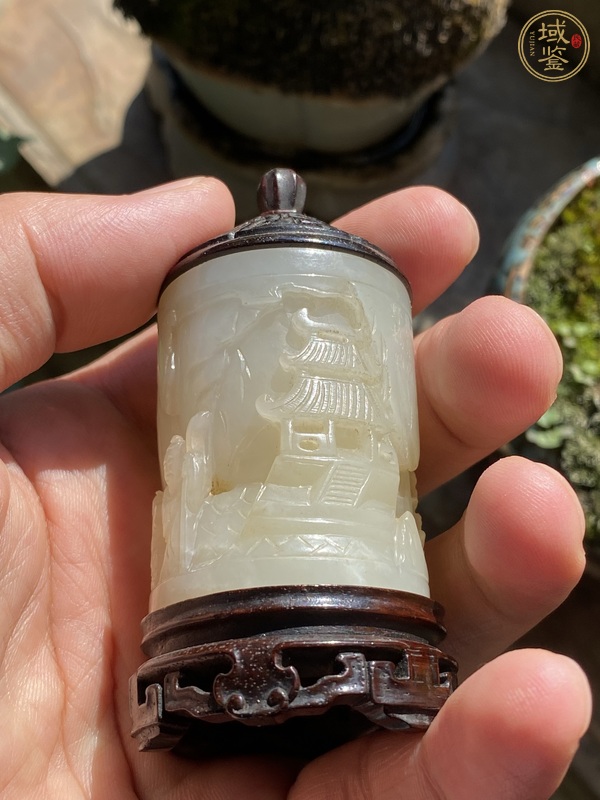 古玩玉器玉桶型件真品鑒賞圖