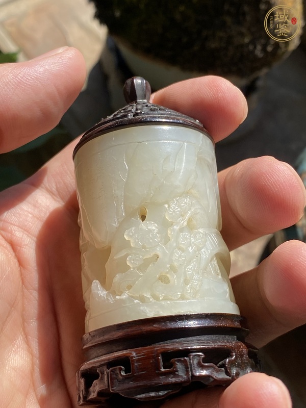 古玩玉器玉桶型件真品鑒賞圖