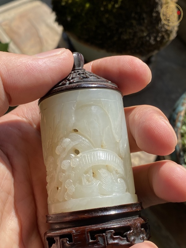 古玩玉器玉桶型件真品鑒賞圖