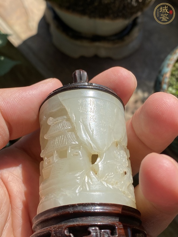 古玩玉器玉桶型件真品鑒賞圖