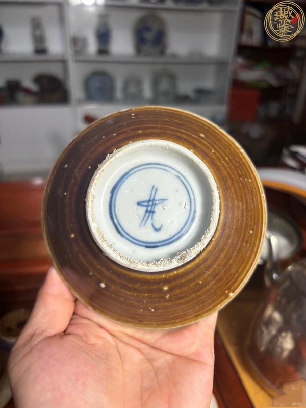 古玩陶瓷清康熙 青花折枝梅花紋盤（海撈）真品鑒賞圖
