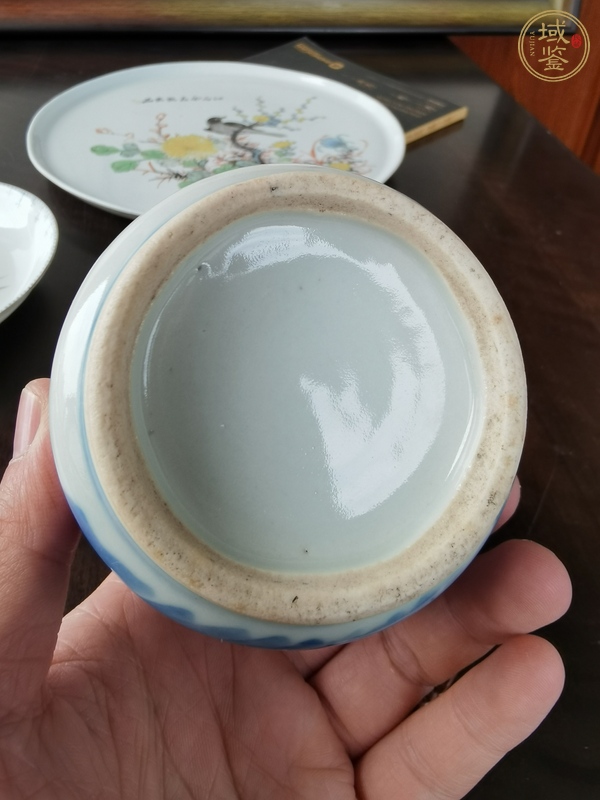 古玩陶瓷青花人物三星直筒香爐真品鑒賞圖