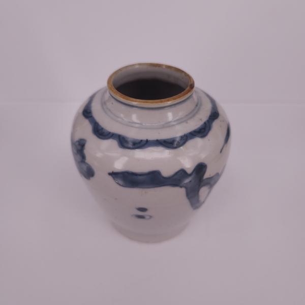 古玩陶瓷青花罐拍賣，當(dāng)前價格600元