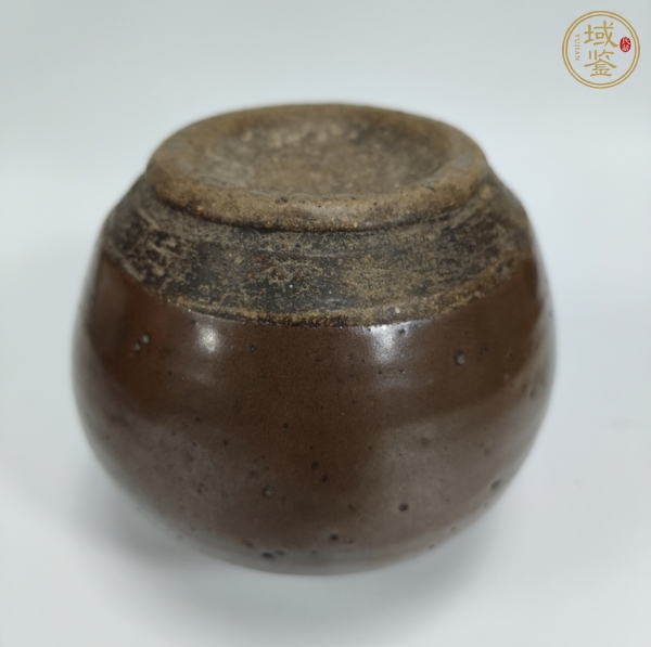 古玩陶瓷紫金釉撇口罐真品鑒賞圖