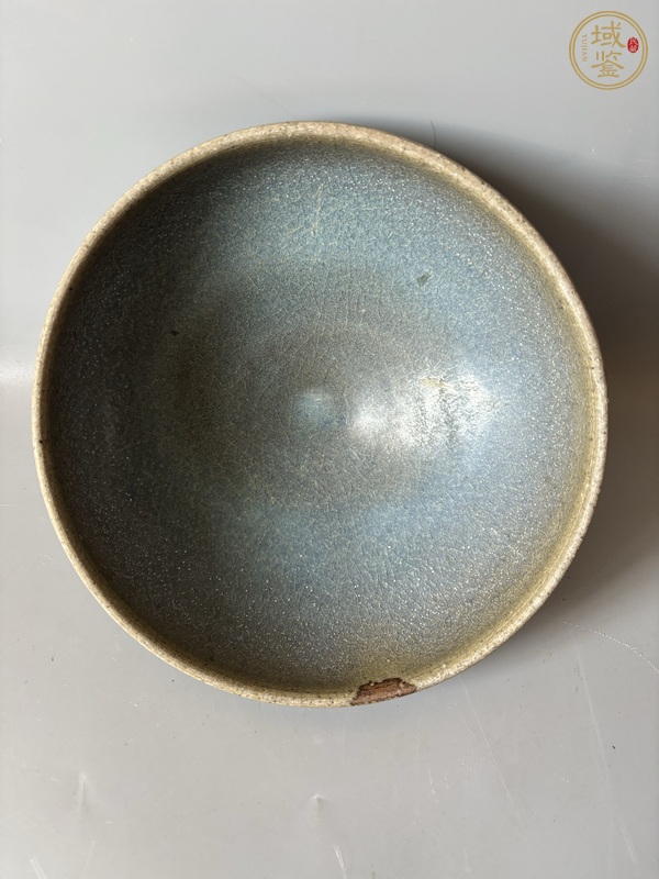 古玩陶瓷鈞窯青釉大碗真品鑒賞圖