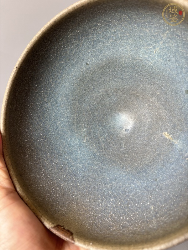 古玩陶瓷鈞窯青釉大碗真品鑒賞圖