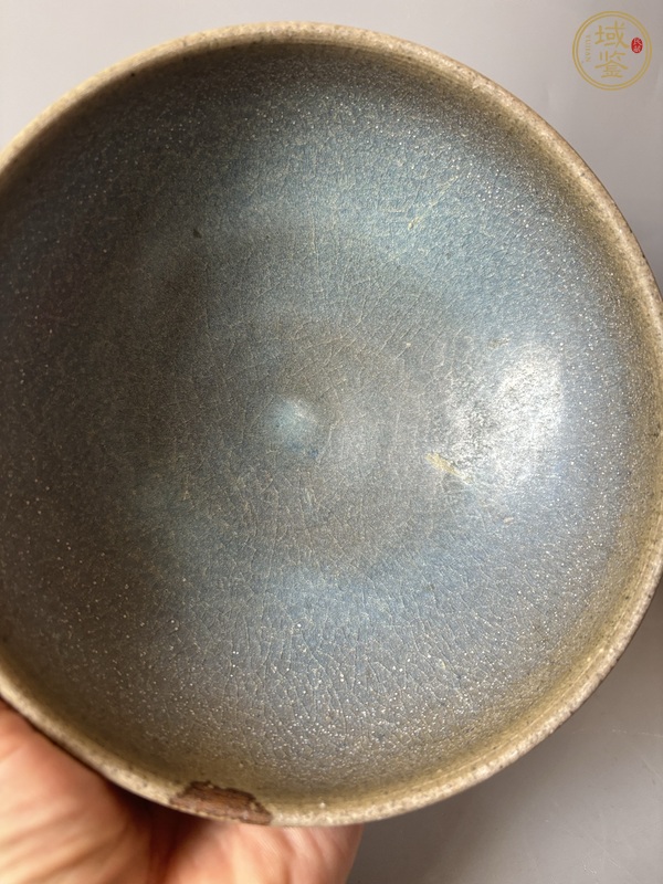 古玩陶瓷鈞窯青釉大碗真品鑒賞圖