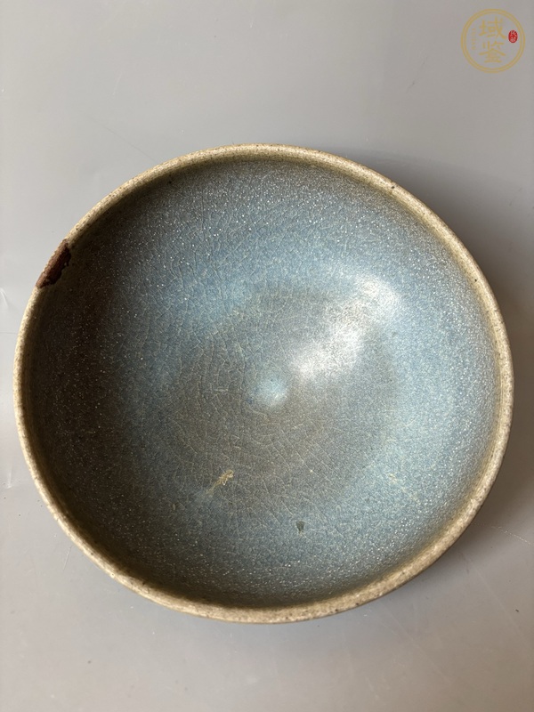 古玩陶瓷鈞窯青釉大碗真品鑒賞圖